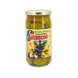 Grüne Oliven im Glas Ariston 215g