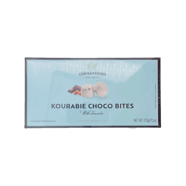 Kourabie Bites CHRISANTHIDIS mit Mandeln & Schokolade 270g